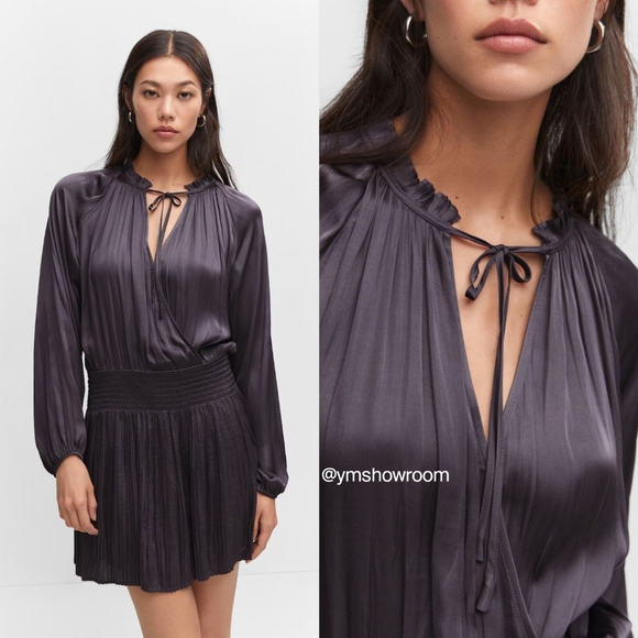 Mango Dresses & Skirts - MANGO SATIN short dress